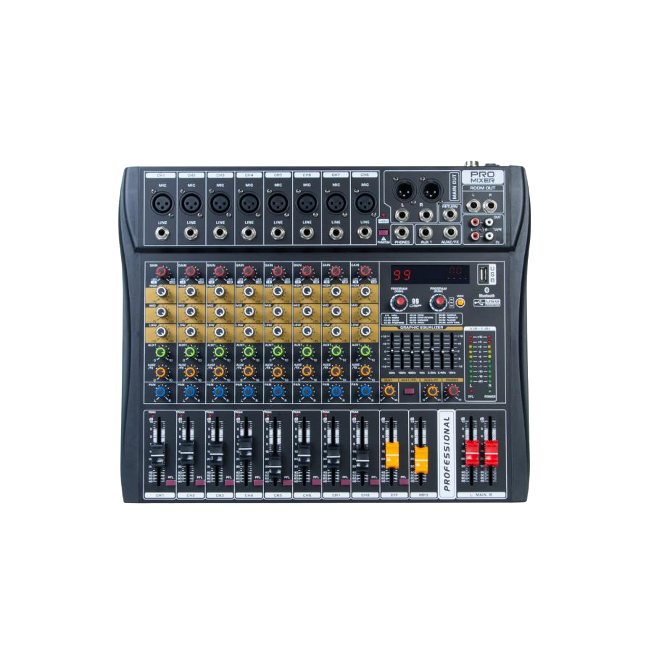 模拟调音台	MT-8P